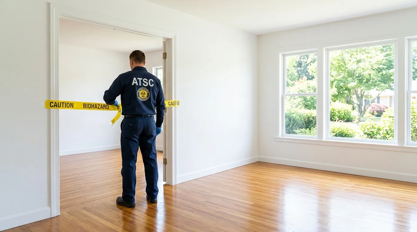 Certified biohazard cleanup crew performing Decomposition Cleanup in Calumet Park